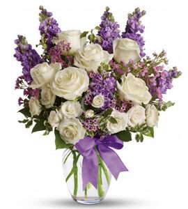 Peaceful White Lilies Basket